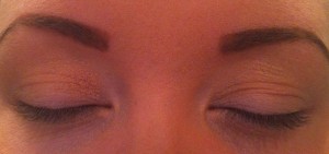 My lashes before applying the mascara