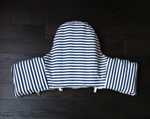 One side is navy striped...